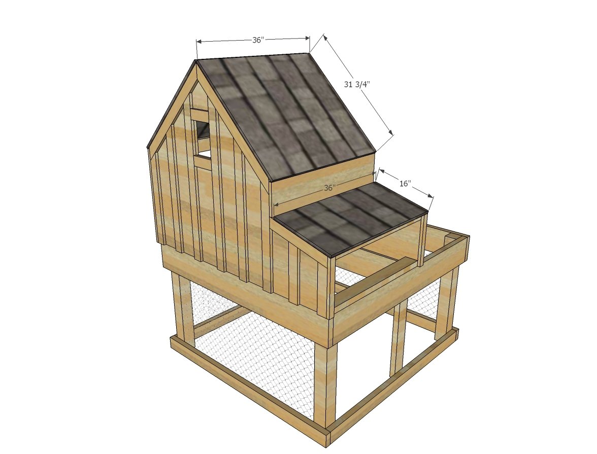 Chicken Coop Nesting Boxes Sketchup